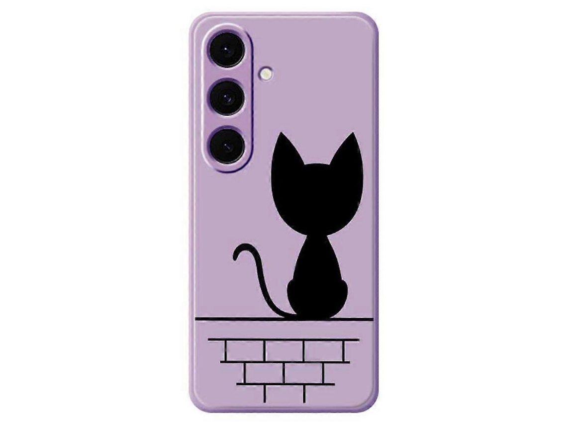 Capa Tpu Para Samsung Galaxy S25, Roxa, Elysve
