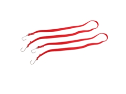 Cintas elásticas de nylon para bagagem RC, cintas elásticas adequadas para todos os carros RC, Slowmoose vermelho