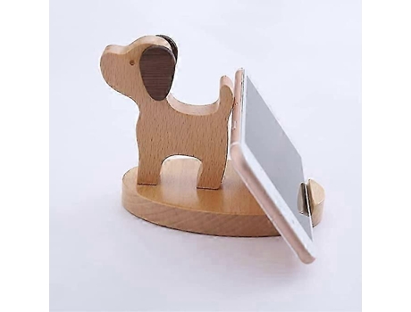 Suporte De Madeira Para Celular, Suporte Para Celular Em Formato De Cachorro, Suporte Para Celular Em Formato De Animal, Suporte De Mesa Inovador Para