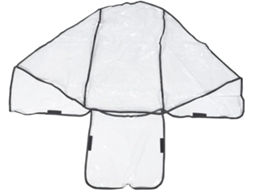 Capa de Chuva e Vento para Carrinho de Bebê Duplo, Transparente, Feita de Pvc Resistente, CHABERLU