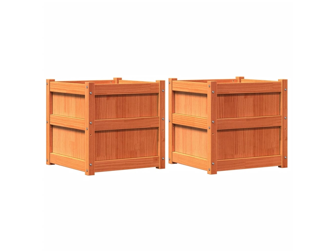 Garden Planter, Garden Planters Vidaxl Marrom Madeira De Pinho (n/a)