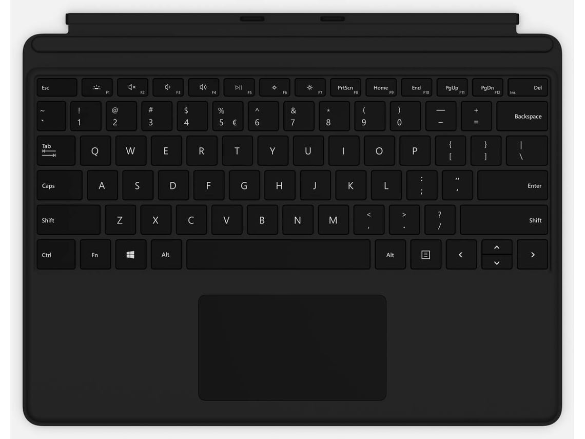 Teclado MICROSOFT Surface Pro X (Teclado Português - Preto)