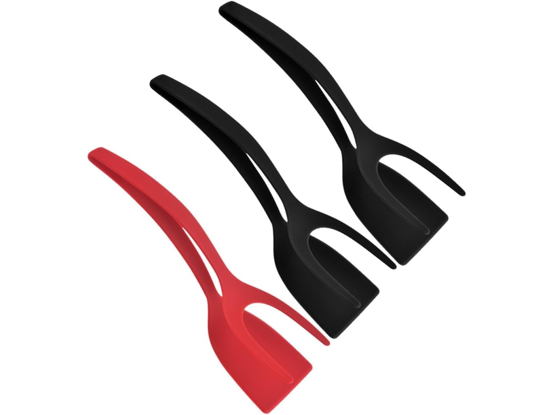 Pinça De Cozinha Multifuncional Ukcoco Silicone, 3 Peças, Para Churrasco E Culinária Design Prático Material