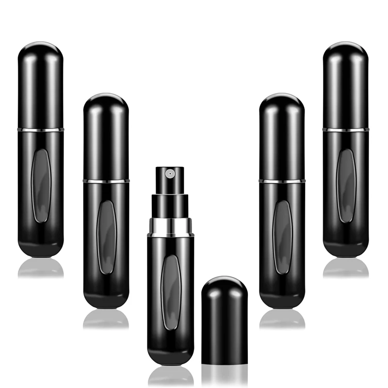 Conjunto De 3 Mini Frascos De Perfume Portáteis De 5ml (recipientes Cosméticos Vazios) Com Bomba De Spray Para Perfume.