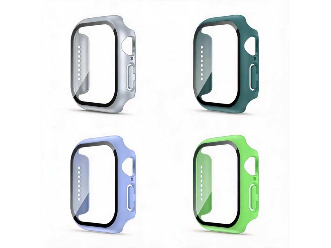 Capa Protetora para Apple Watch S10 com Marca CZHHMART (40 Mm) Pc e vidro temperado 4 unidades