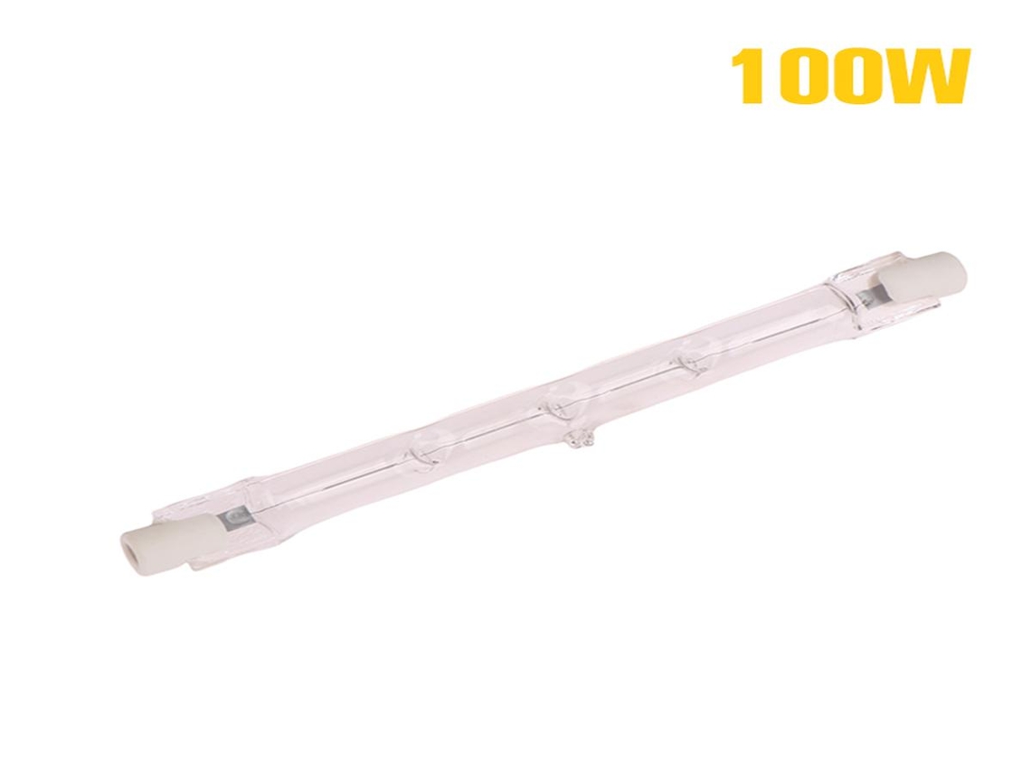 Lurelia Lâmpada Halógena Linear R7s 100/200/300w 230v 2800k 118mm, Branco Quente, Regulável, Uso Interior