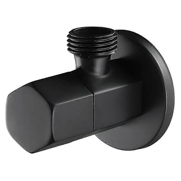 Válvula De Corte Preta, Válvula Angular, Desviador De Latão, Válvula Para Vaso Sanitário, Conexão Para Chuveiro, Acoplamento De Latão Maciço