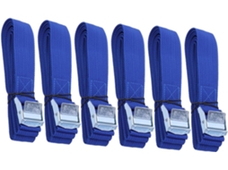 Conjunto De 6 Cintas Amarração Liberação Rápida Ipetboom Com Fivela Metal Fixação Carga, Bagageiros De Carro E