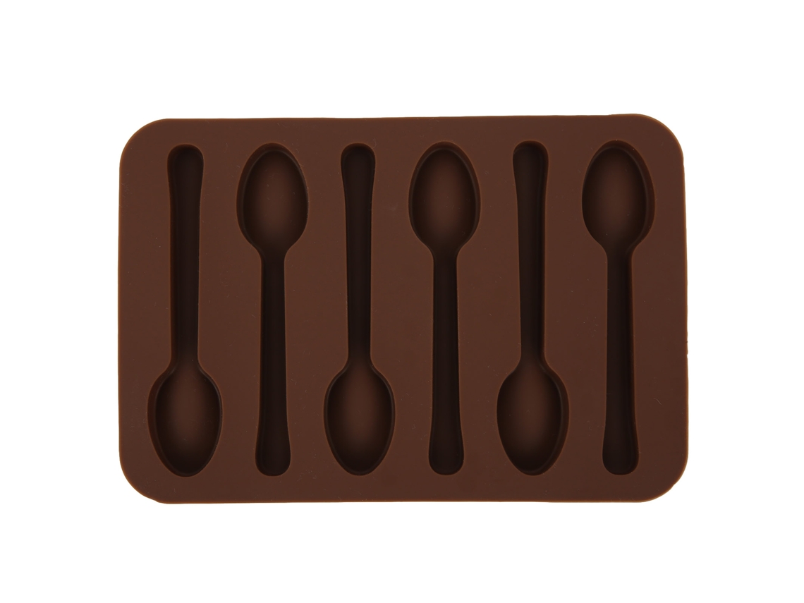 Mali molde de Silicone Antiaderente em Forma de Colher para Bolo Chocolate Diy Acessório de Cozinha