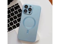 Capa Magnética Simples E Macia Para Iphone 17 Air Peak Azul Peak