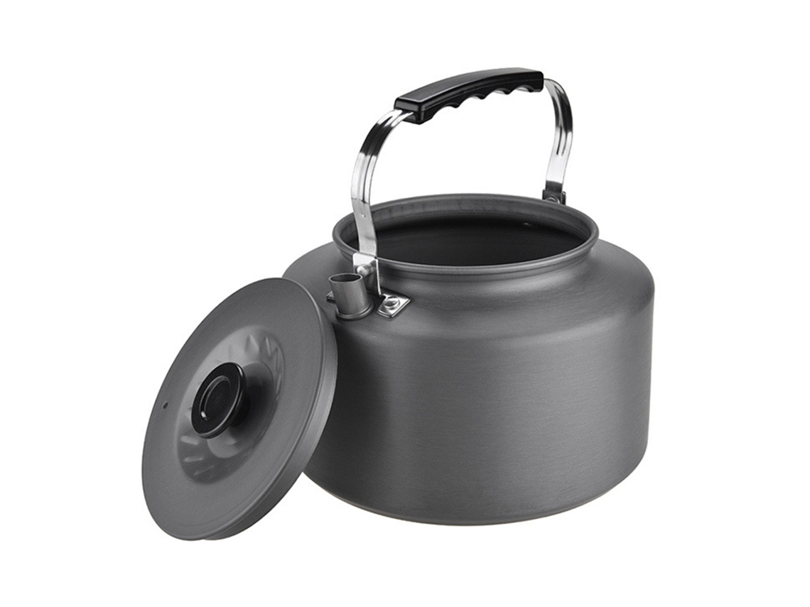Chaleira de Camping 2l com 4 Copo Inox para Fogo Aberto