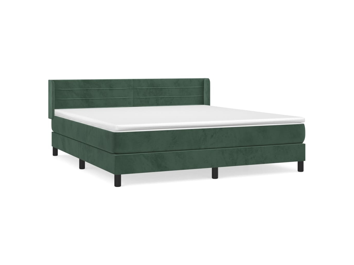 Box Spring Bed, Box Spring Beds Vidaxl Verde Veludo (180 X 200 Cm)