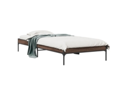 Bed Frame, Bed Frames Vidaxl Marrom Madeira Processada (90 X 190 Cm)