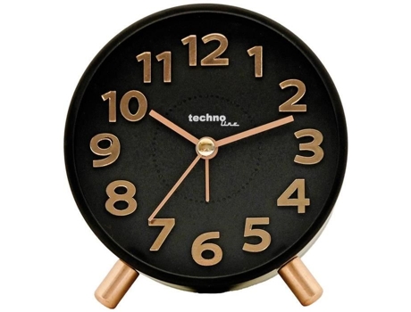 Technoline Modellf Quartzo Despertador Preto Horas De Despertar 1 Techno Line