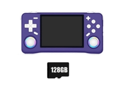 Console de Videogame Portátil Retrô Xf35h com 128 Gb de Jogos Pré instalados, Tela Ips de 3,5 Polegadas, Wi fi e Linux | GOKOCO