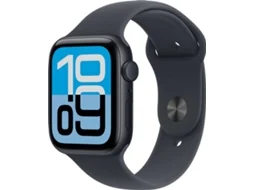 APPLE Watch SE 3 GPS 44 mm Meia-noite Alumínio com Bracelete Desportiva Meia-noite (Tamanho M/L)