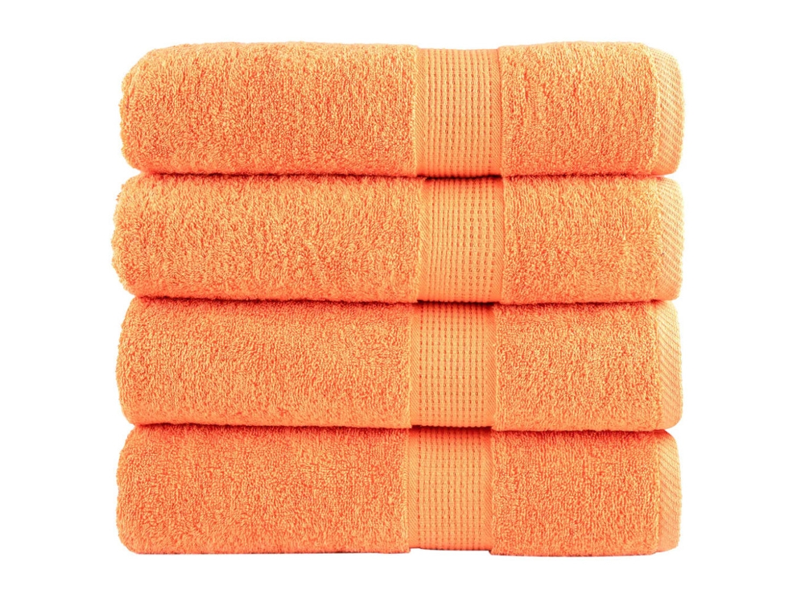 Toalhas de Banho Premium Solund, 4 Unidades, Verdes, 100x150 Cm, 600 G/m BRILVIBERA