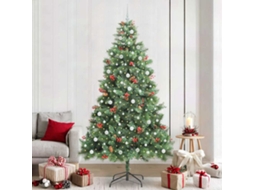 Vidaxl Árvore De Natal Artificial Verde 240 Cm Pvc E Metal