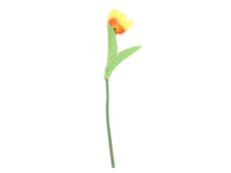 Buquê de Tulipas Mini Pu LAXISCREED para Decoração