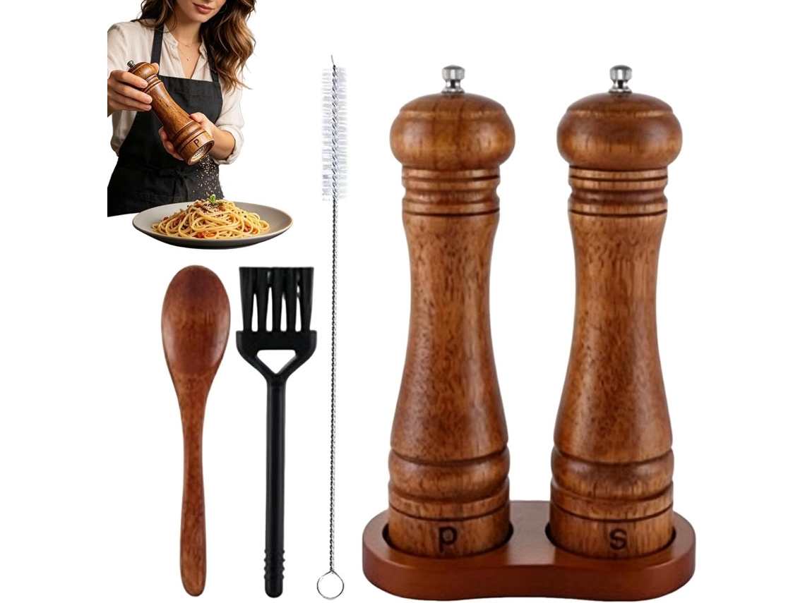 Conjunto De Moedores De Sal E Pimenta Em Bis