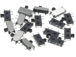 Interruptor Deslizante De 7 Pinos, Liga Desliga, 2 Posições, 1p2t, Altura = 1, 5mm, Miniatura, Horizontal, Smd, 50 Unidades