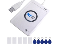 Leitor Nfc Acr122u, Gravador de Cartão Ic Inteligente Usb com Contato e SFUSHOS