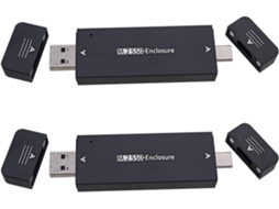 Gabinete Externo para 2 Discos Rígidos M.2 Ssd com Usb 3.1 Tipo C. SFUSHOS