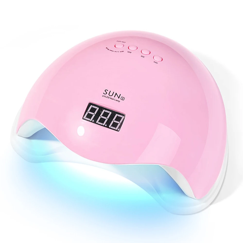 Lâmpada Uv/led Para Unhas, Secador De Unhas Em Gel Com 4 Temporizadores, Sensor Automático E Tela Lcd. Lâmpada Profissional Para Unhas