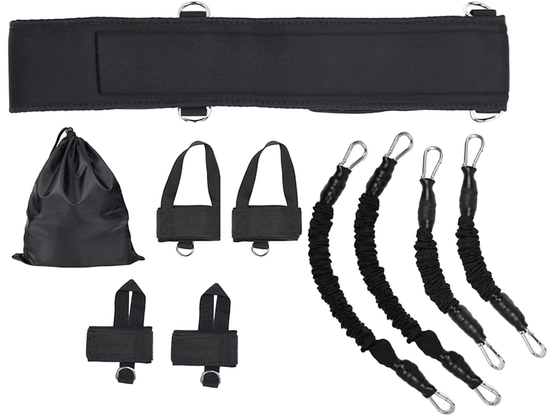 Conjunto De Faixas Resistência Para Boxe Com Cinta Cintura Ajustável, Exercício Treinamento Agilidade Em Mma