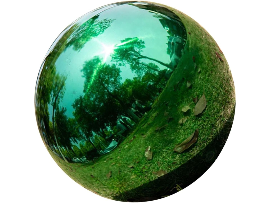 Esferas Decorativas de Jardim Kichouse em Aço Inoxidável com Superfície Refletora. Esferas Portáteis em Aço Inoxidável CHABERLU