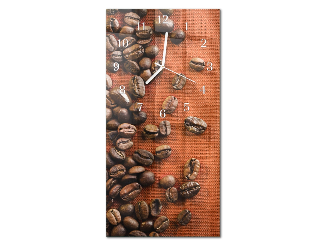 Relógio De Parede De Vidro Castanho Espelharte (30x60 Cm)