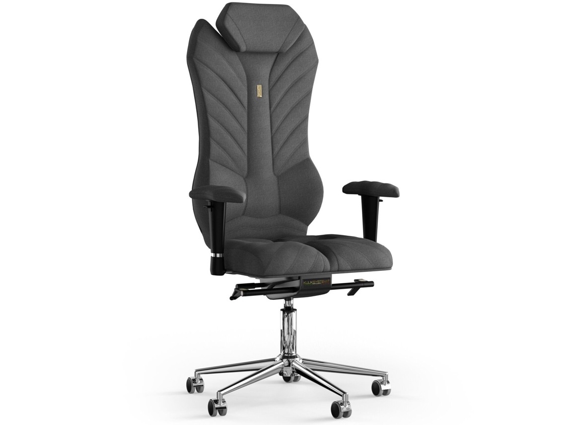 Cadeira de Escritório Ergonómica KULIK Monarch Fabric (Azur - Cinzento -130x50x50cm)