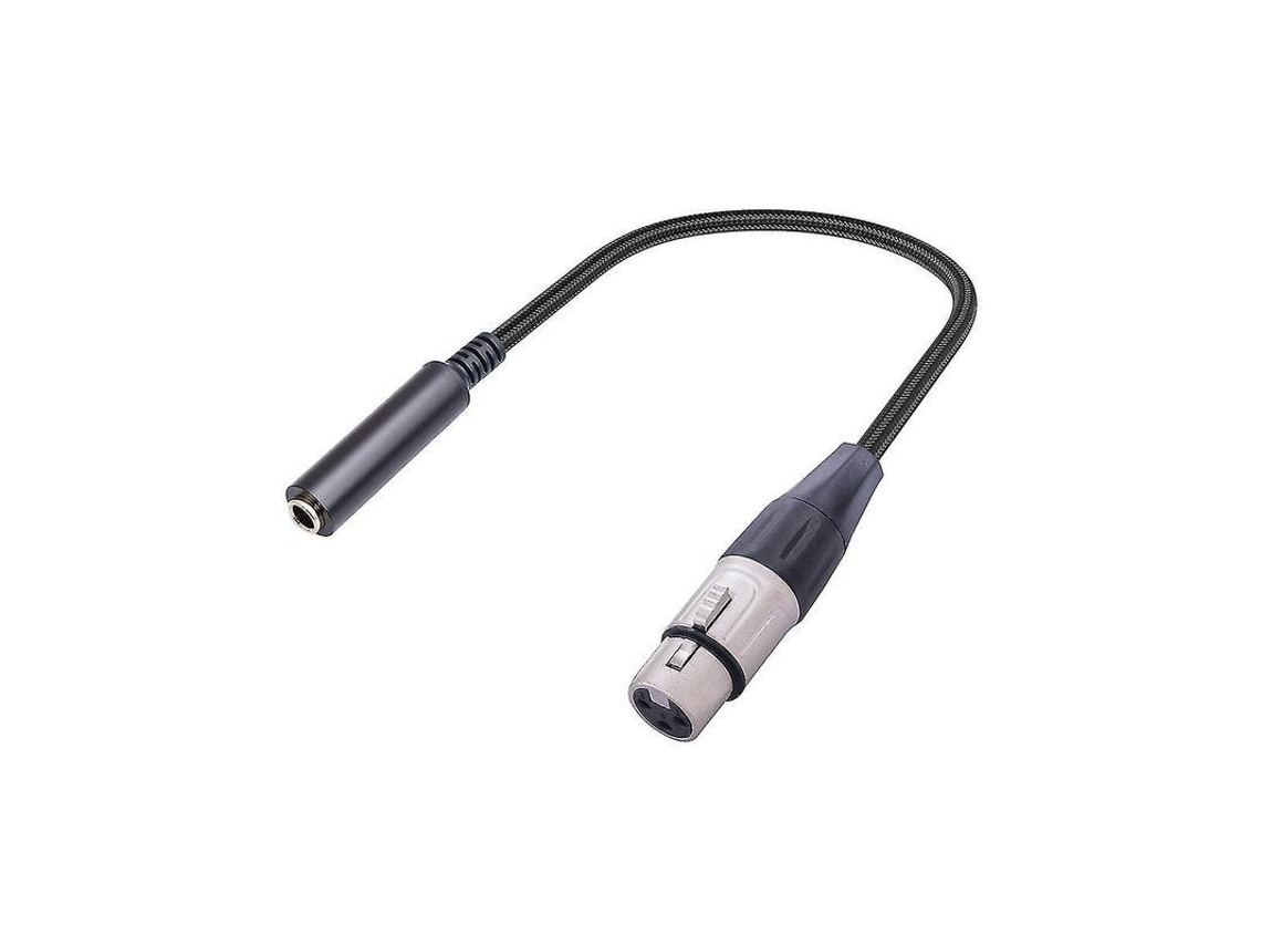 Fasst Adaptador de áudio equilibrado XLR fêmea para 1/4 polegada fêmea, 30cm