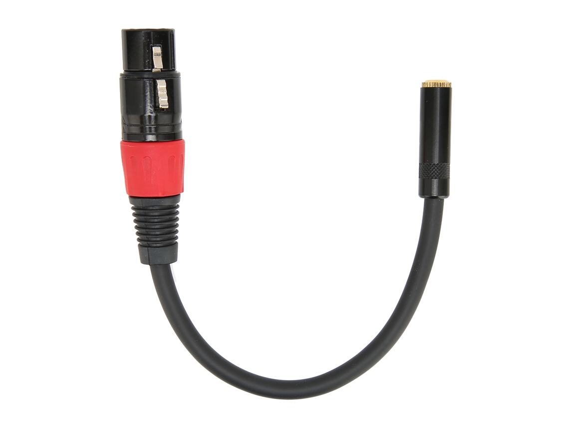 Cable Convertidor profesional de micrófono de 3.5mm hembra a XLR hembra, 1m