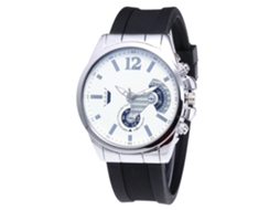 Reloj De Cuarzo Unisex Para Pareja Con Correa De Silicona Dial Blanco Plateado Zhoulianfa