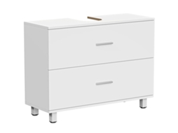 Gabinete Sob A Pia, Design Moderno, Armazenamento Prático, Branco