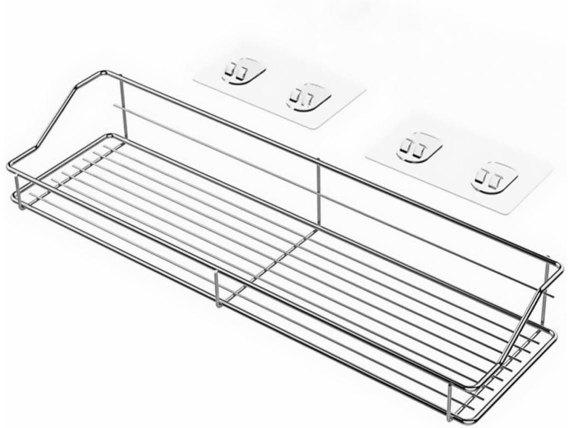 Prateleira De Parede Doitool Em Aço Inoxidável Para Cozinha E Banheiro, Resistente E Não Deforma Facilmente