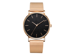 Reloj De Pulsera Analógico De Cuarzo Con Dial Redondo Moda Simple Joyería Accesorio