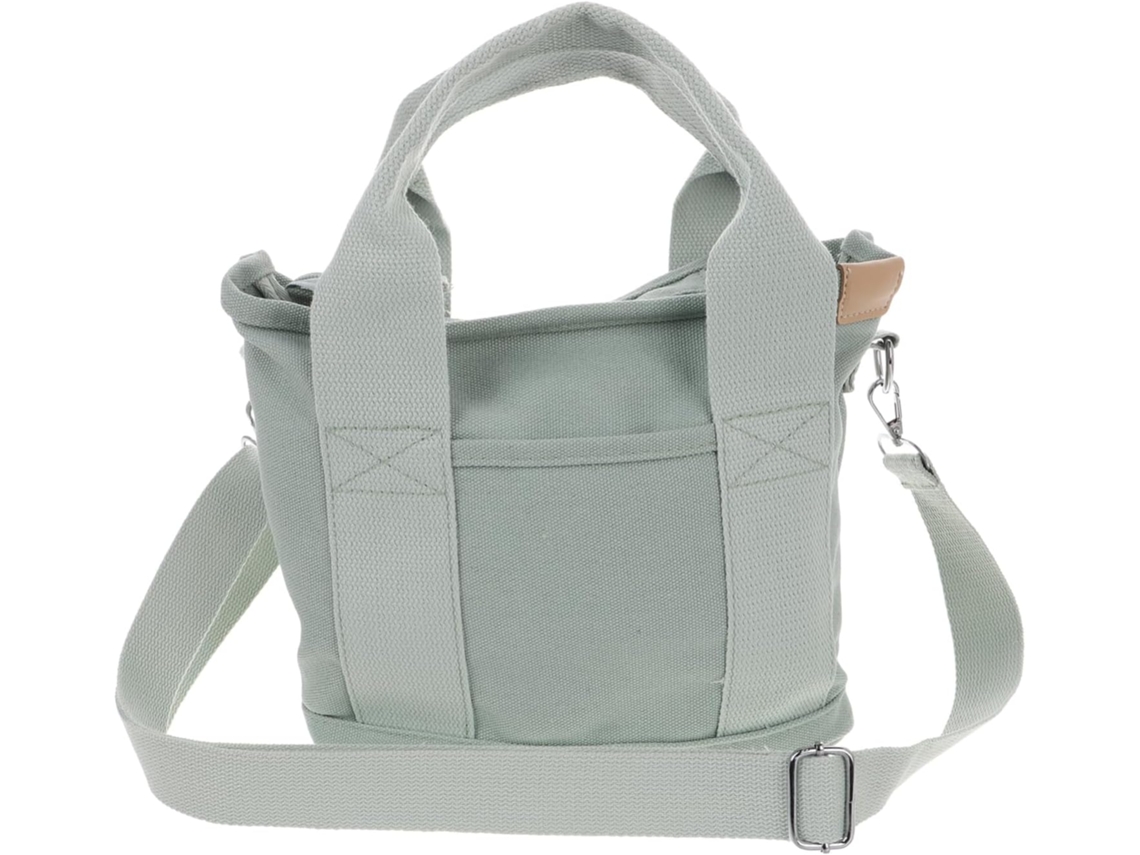 Bolsa De Lona Feminina, Modelo Simples Para Compras, Com Compartimentos.