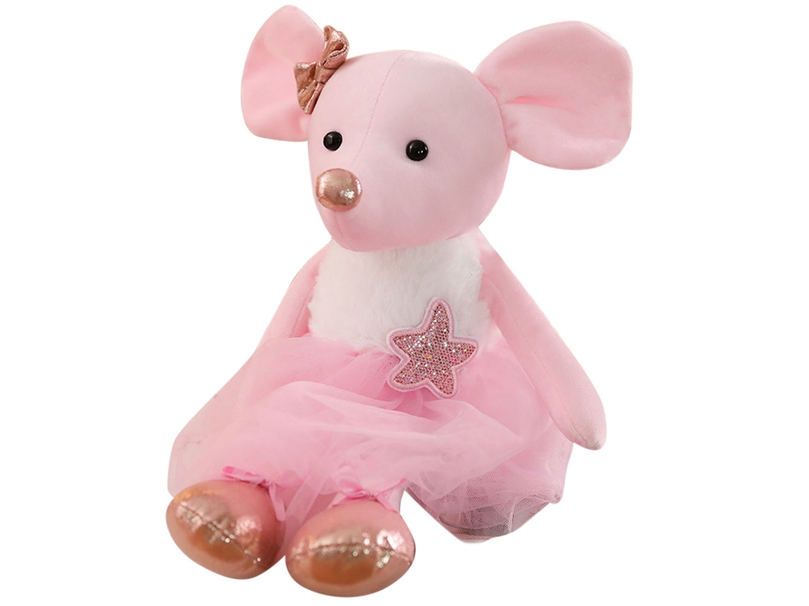 Mali brinquedo de Pelúcia Rato Bailarino Fofo 45cm Presente Aniversário Boneca de Dormir