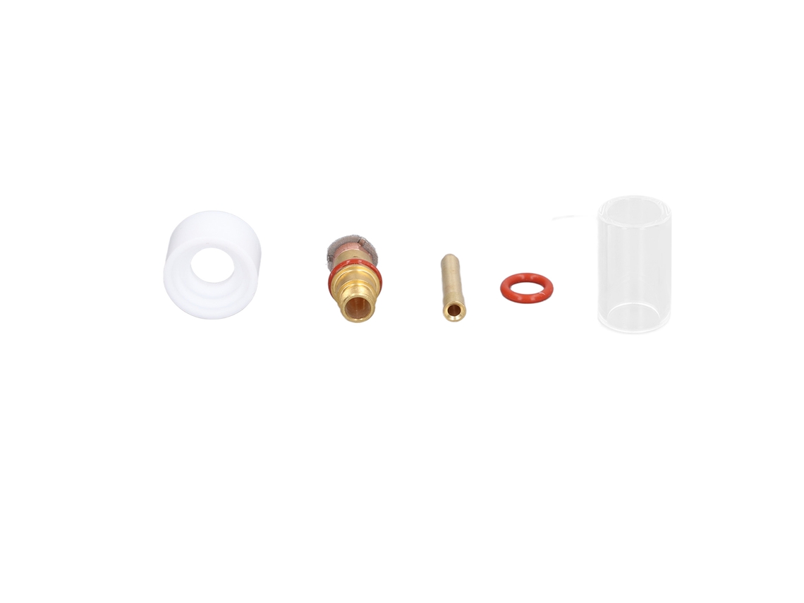 Kit De Soplete Tig Com Peças De Vidro Resistente A Altas Temperaturas E Ácidos