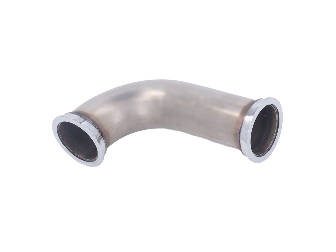 Tubo De Escape Turbo De 2, 5 Polegadas Em Aço Inoxidável Com Flange Em V E Cotovelo De 90 Graus Para Turbocompressor