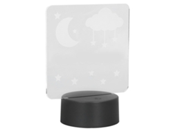 Luz de Noite 3d Led 7 Cores Toque Controle Usb Decor Kids