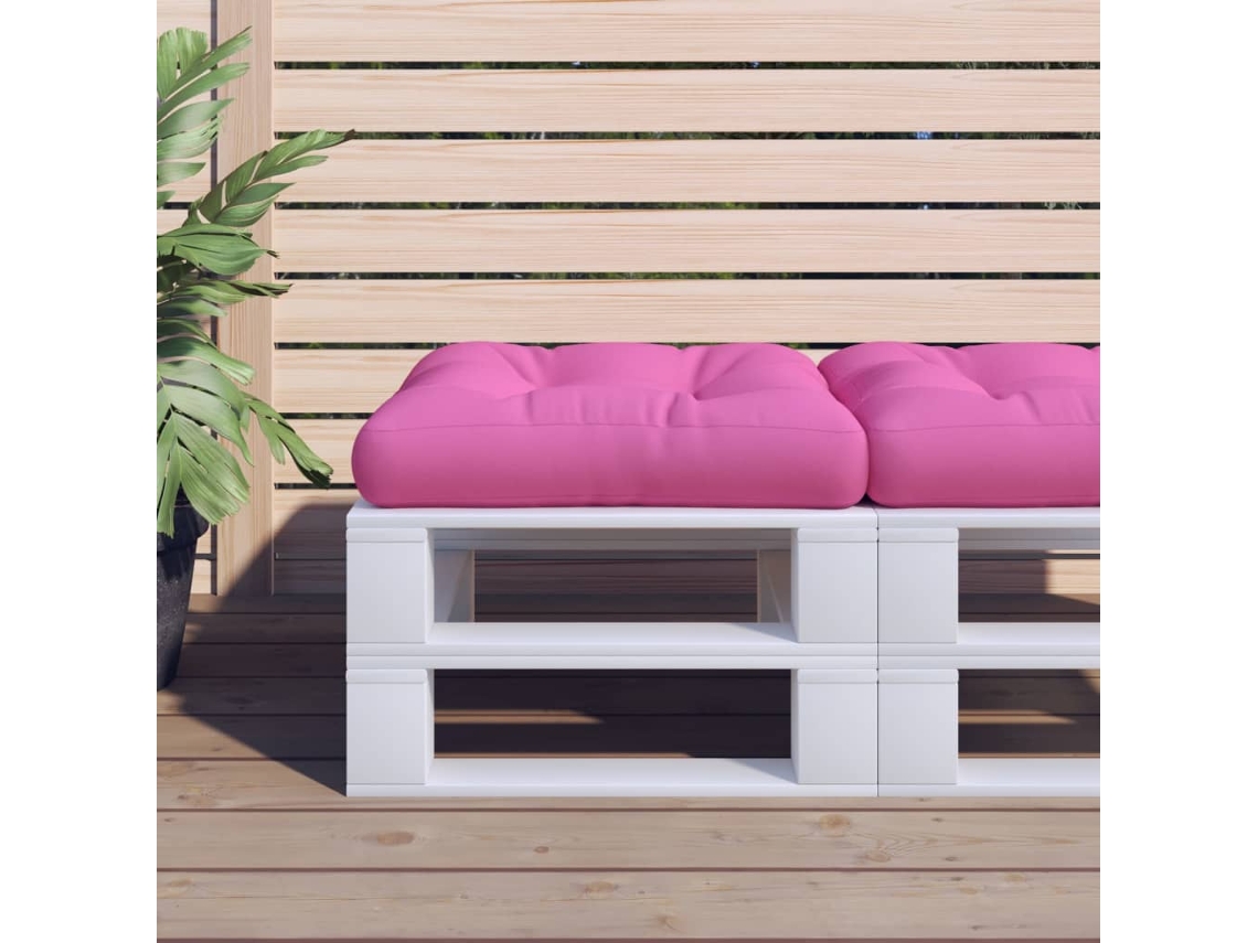 Vidaxl Almofadão Para Paletes 58x58x10 Cm Tecido Oxford Rosa