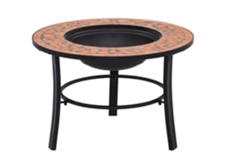 Braseira VIDAXL Marrom Cerâmica (68 cm)