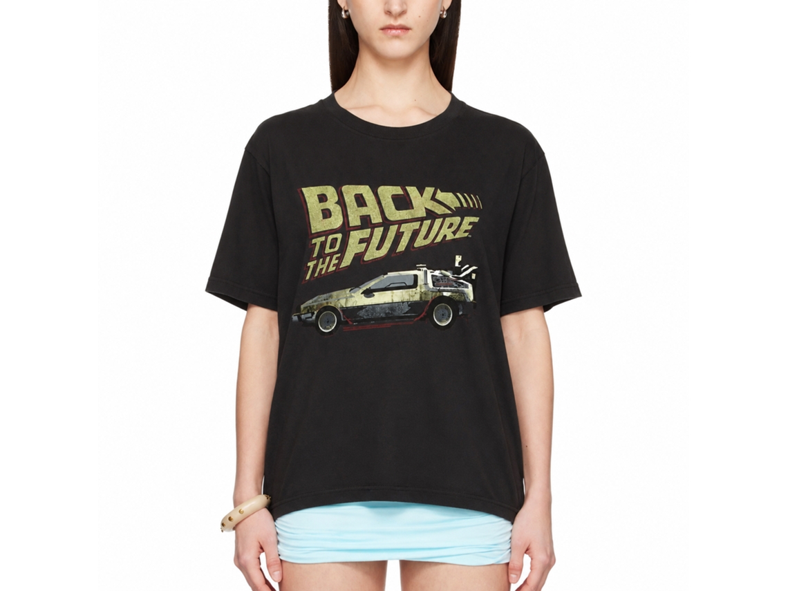 Rockinstone Back To The Future Movie Btf Black Adult T-shirt Size:xxxl