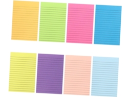 Bloc Notes Autocolantes Adesivos Coloridos Couleurs Lignées Pour Bureau Et Maison Notes Papier Déchirant