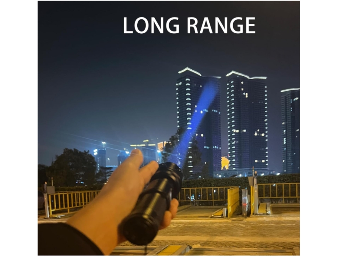 Lanternas Recarregáveis de Alto Lúmen Lanterna Led Super Brilhante Usb C Tática com Zoom 10 Modos para Emergência Preta Bisbisous VIGA EUROPE