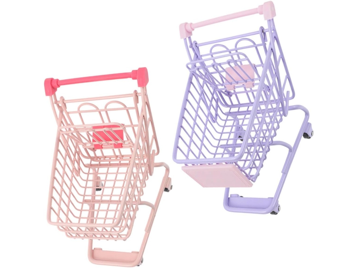 Conjunto de 2 Mini Carrinhos de Supermercado CHABERLU