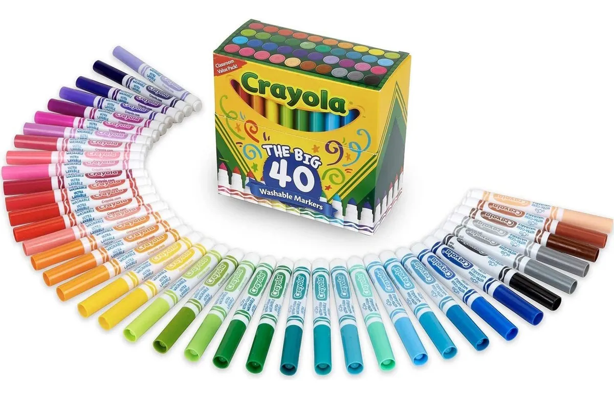 Crayola Ultra Clean Lavável | Marcadores | Atividades Indoorvayotoy